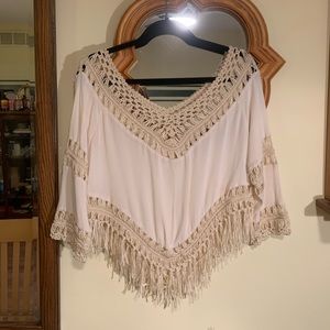 Surf Gypsy cream bohemian top
